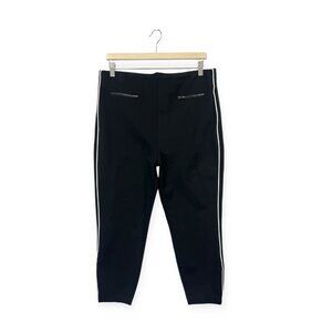 Spanx Ankle Piped Skinny Perfect Pants Size 1X Black